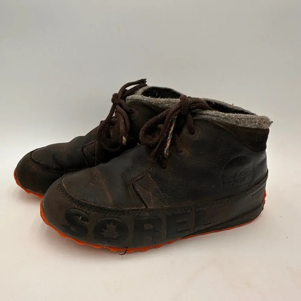 Sorel Men's Brown Leather Fairbanks Drift Shoes Size 8.5